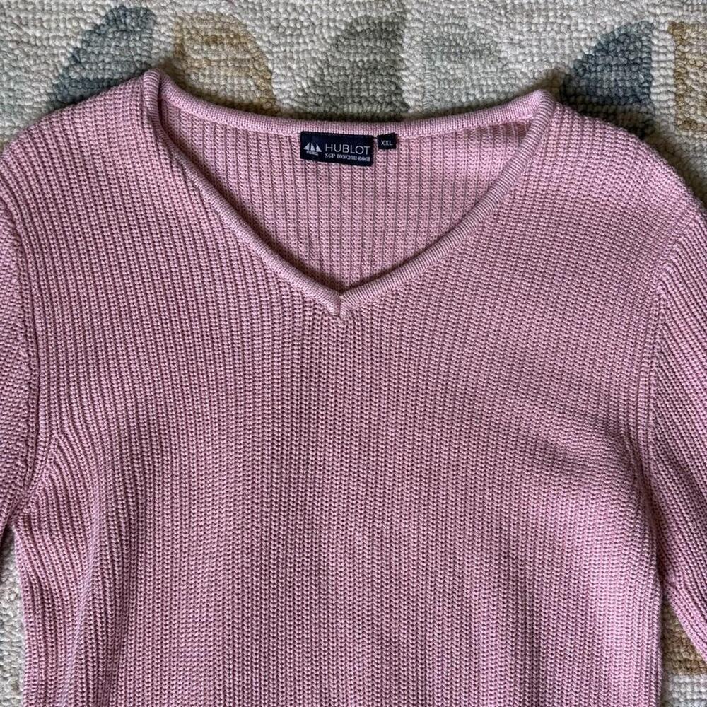 Dusty Rose Nautical Hublot Knit Sweater Preppy Sailing Size Xxl Comfy View 2